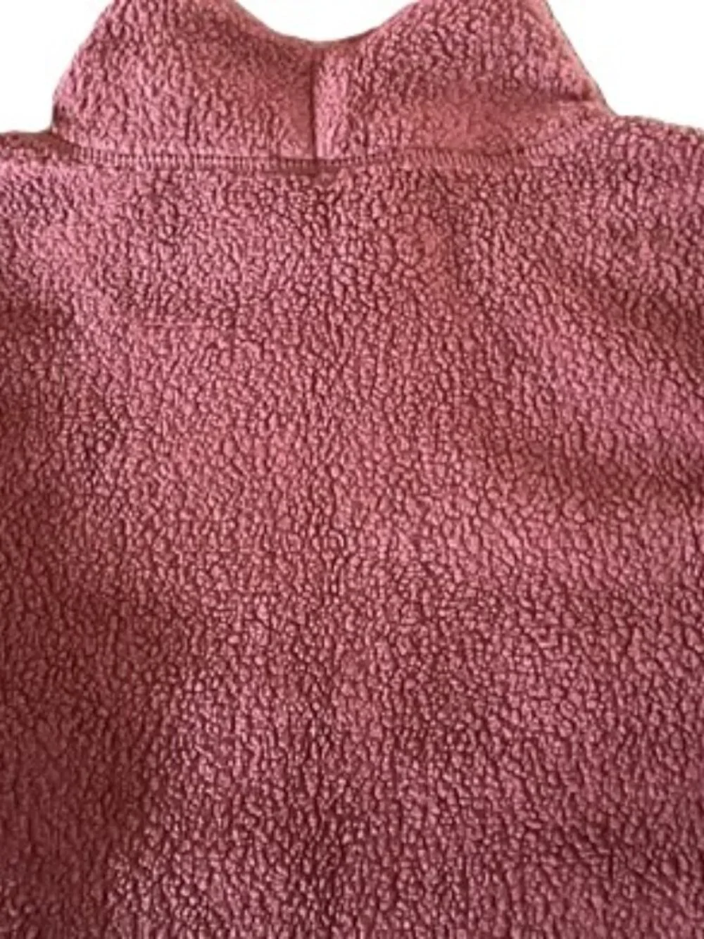 LL Bean Women's funnel neck top - Maroon fleece